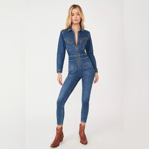 Free People Lennox Jumpsuit (Rider Blue)